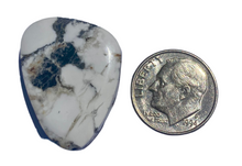 Load image into Gallery viewer, 24ct White Buffalo Turquoise Nevada USA Natural Untreated Cabochon