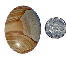 Load image into Gallery viewer, 41ct Owyhee Picture Jasper Oregon USA Natural Untreated Cabochon