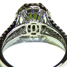 Load image into Gallery viewer, Beautiful all natural color change Alexandrite & diamond engagement ring