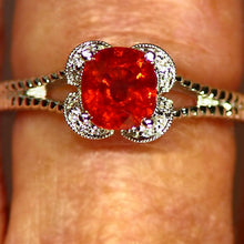 Load image into Gallery viewer, Very rare, vivid orange, natural Mandarin garnet from Namibia