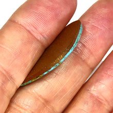 Load image into Gallery viewer, Rich blue Bisbee turquoise with caramel webbing