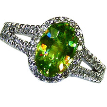 Load image into Gallery viewer, All natural sparkling rare green sphene