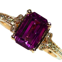 Load image into Gallery viewer, Color change Mahenge Garnet ring