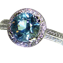 Load image into Gallery viewer, Rich water blue all natural Aquamarine
