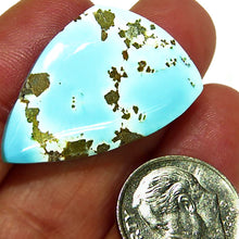 Load image into Gallery viewer, Bright Robins egg blue Lone Mountain Turquoise cab