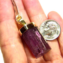 Load image into Gallery viewer, Natural pink tourmaline crystal from Brazil