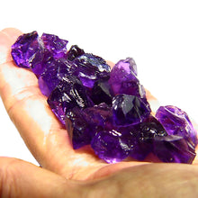 Load image into Gallery viewer, All natural clean amethyst facet rough from Bolivia