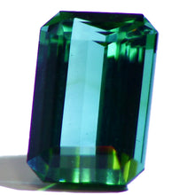 Load image into Gallery viewer, Namibian blue green Indicolite Tourmaline, Emerald cut