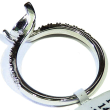 Load image into Gallery viewer, Pear shape diamond semi mount ring in 14k white gold