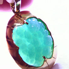 Load image into Gallery viewer, Fine Arizona gem silica 14k gold pendant