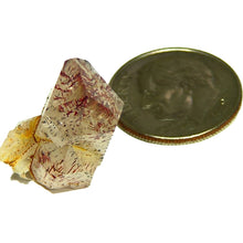 Load image into Gallery viewer, Vivid red Hematite in Quartz crystal Namibia