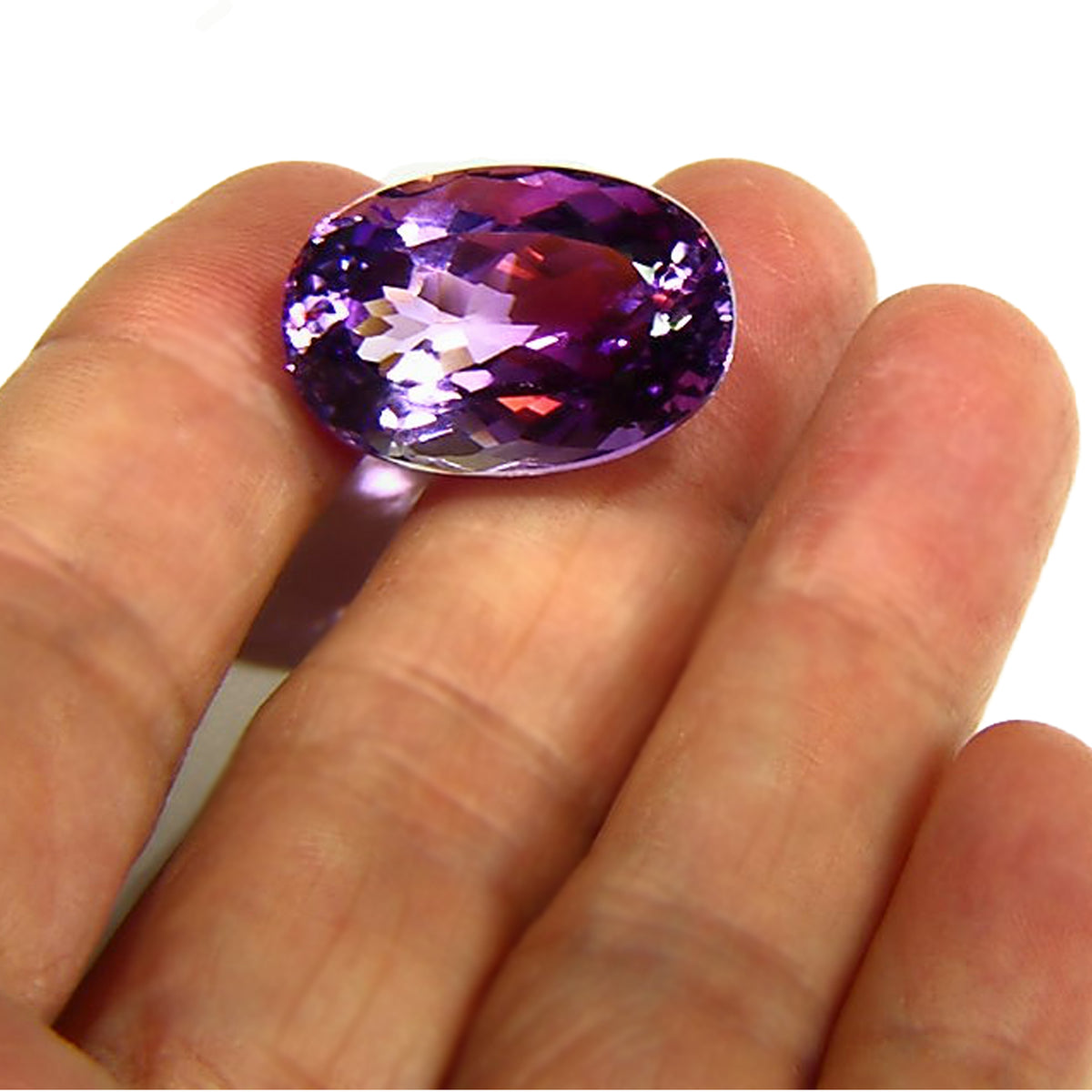 アメジスト　Amethyst from South Korea Half Polished Amethyst 990g 2lb 3oz Geode Specimen Brazil