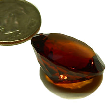 Load image into Gallery viewer, Large faceted round Madeira Citrine from Brazil