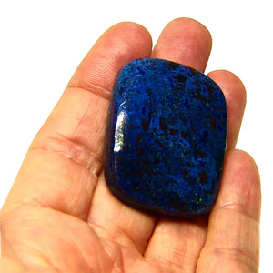 Large natural Azurite Cab from Madagascar