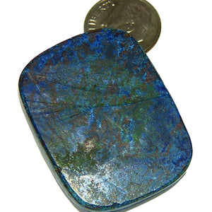 Royal blue Azurite cabochon ready to set in jewelry