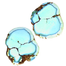 Load image into Gallery viewer, Unique, all natural, Kazakhstan Turquoise nugget halves
