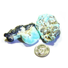 Load image into Gallery viewer, Rough turquoise parcel from Lone Mountain Mine Nevada