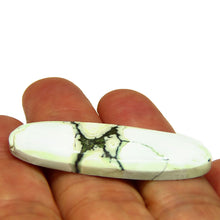 Load image into Gallery viewer, Nearly white natural Turquoise solid cab