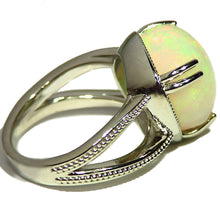 Load image into Gallery viewer, Custom made Ethiopian Opal 14k white gold ring
