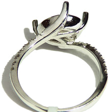 Load image into Gallery viewer, Diamond semi mount ring crafted in 14k white gold