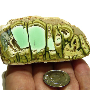Natural variscite specimen from the Little Green Monster Mine in Utah