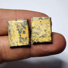 Load image into Gallery viewer, Jasper Cabochon Calibrated Square Lot of 2 (Pair)
