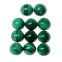 Load image into Gallery viewer, Malachite Congo 5mm Calibrated Lot of 10 Cabochons
