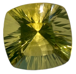 11.75ct Golden Green Quartz Brazil Natural Untreated Faceted Gemstone