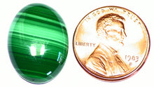 Load image into Gallery viewer, Malachite Cabochon Calibrated Natural From Congo
