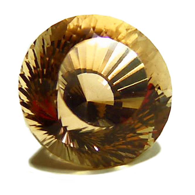 Natural golden Topaz gemstone round cut