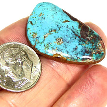 Load image into Gallery viewer, Large, natural Bisbee turquoise cabochon

