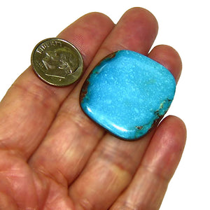 Bright blue, natural Bisbee turquoise cab