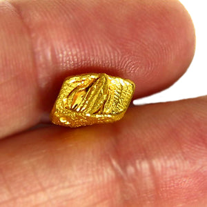 Amazing, naturally formed gold crystal specimen from Venezuela