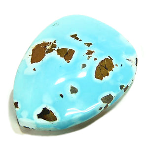 All natural, sky blue, Lone Mountain turquoise cabochon