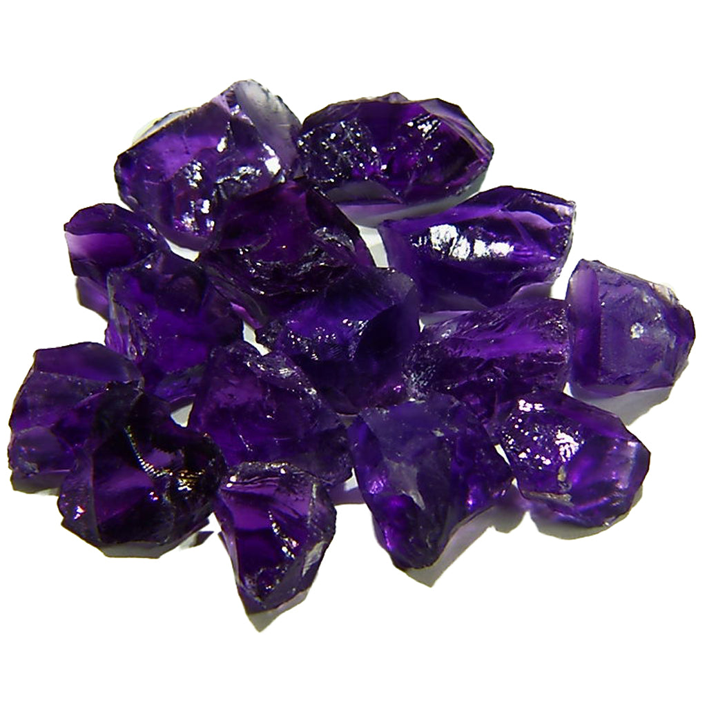 Rich purple Amethyst facet rough parcel