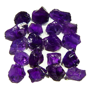 Flawless Amethyst facet rough parcel from Bolivia