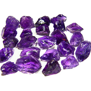 Flawless Amethyst facet rough parcel from Bolivia