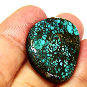 Vibrant Bisbee Turquoise cab to set in jewelry