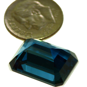 Faceted London Blue Topaz gemstone