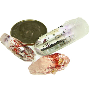 Beautiful quartz with red hematite inclusions Namibia
