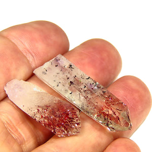 Beautiful hematite quartz crystals Namibia
