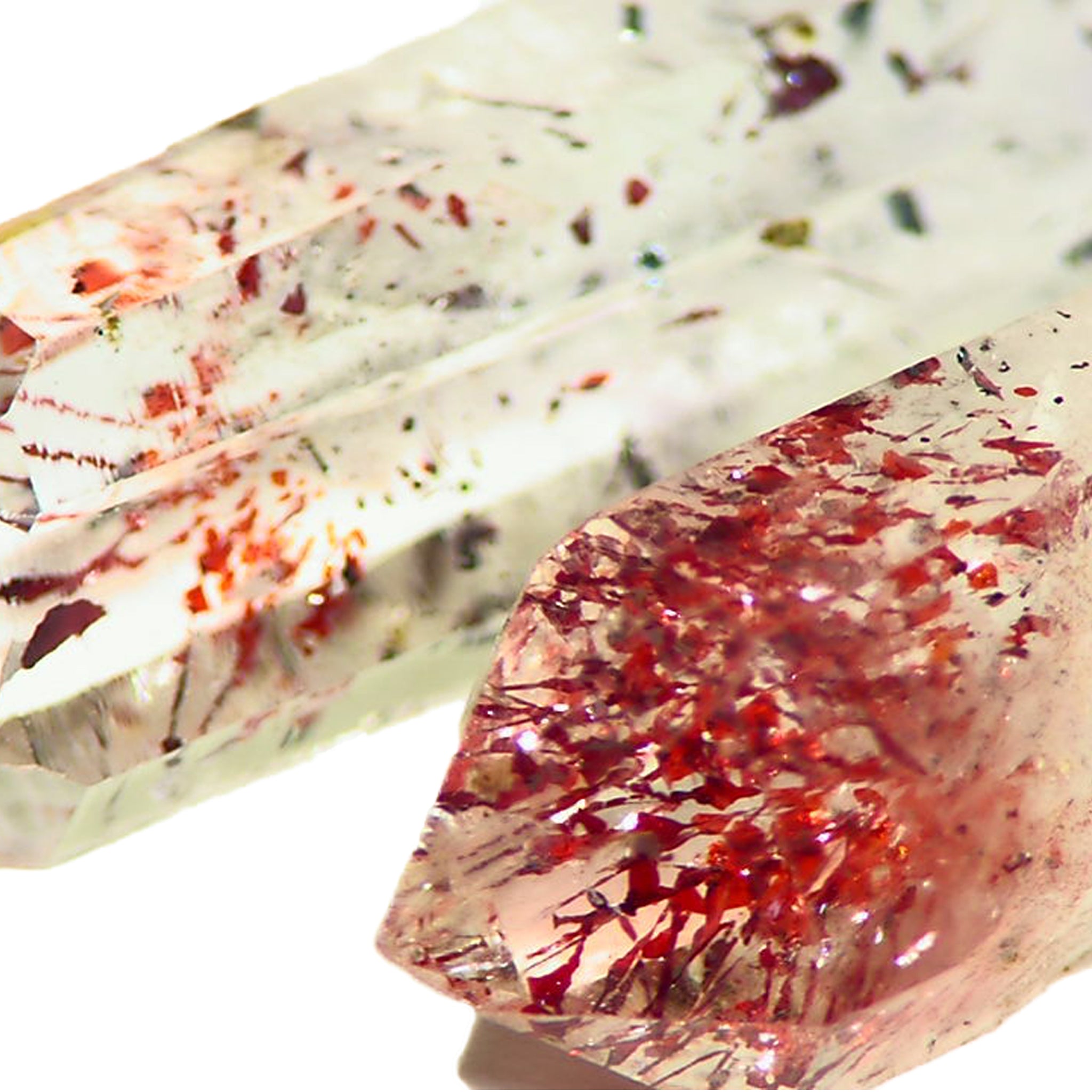 Red Hematite Quartz Crystals Goboboseb Natural Namibia – PAK