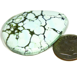 Almost white Turquoise large cab solid