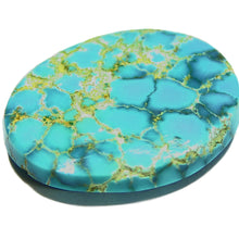 Load image into Gallery viewer, Beautiful vibrant blue Lone Mountain Turquoise cab solid
