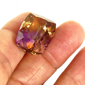 Clean natural faceted Ametrine