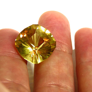 Faceted all natural yellow beryl