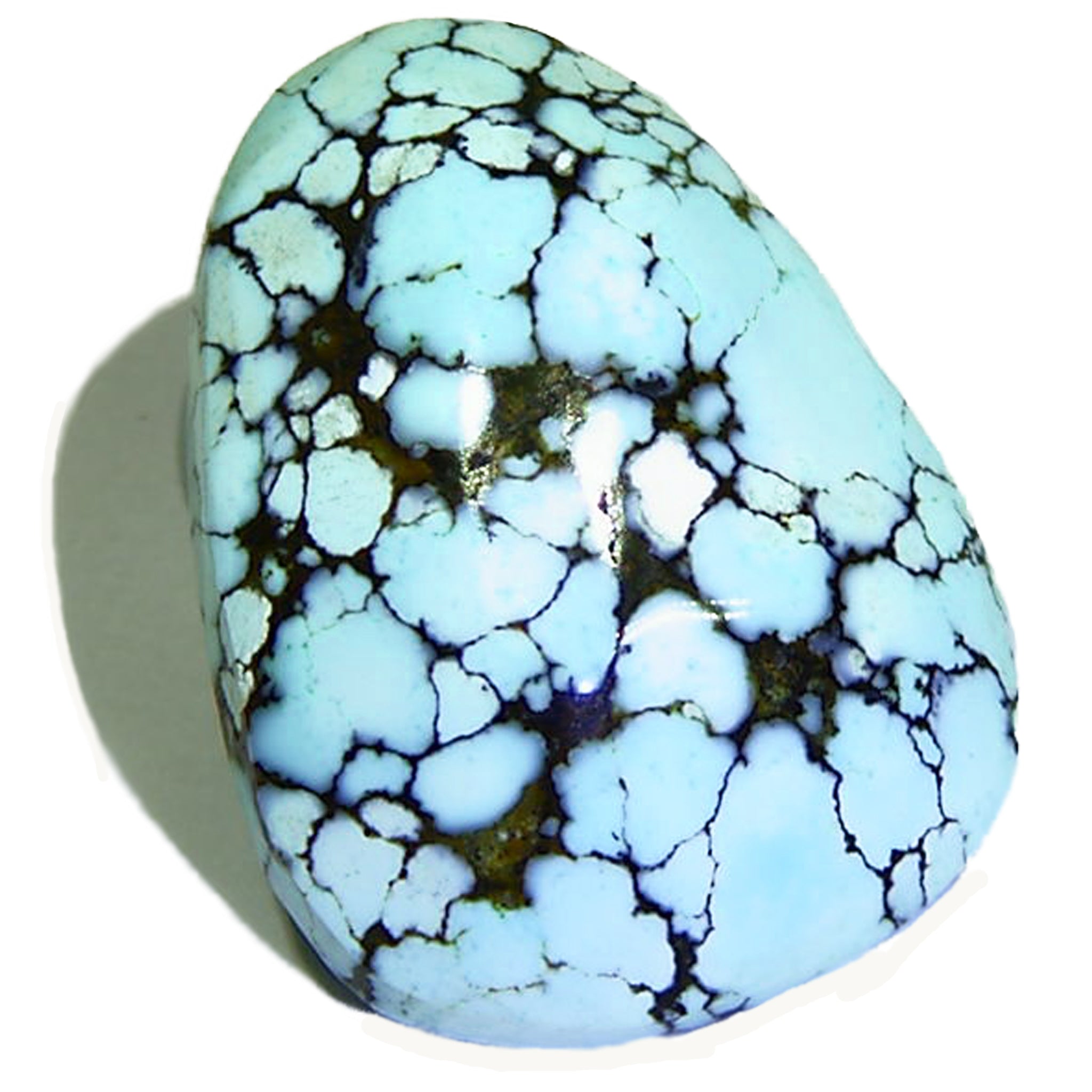Natural 27.69ct Turquoise Lone Mountain Cabochon Beautiful