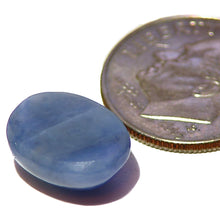 Load image into Gallery viewer, Translucent blue Richterite Sugilite cab
